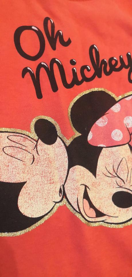 Červené mickey tričko, disney,128