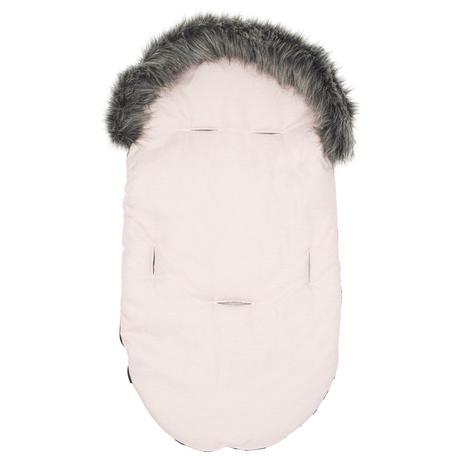 Detsky fusak s kožušinou dusty pink,