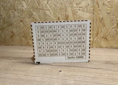 Drevená pokladníčka, 