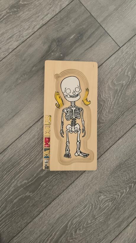 Drevené puzzle / vkladačka goki - ľudské telo, 