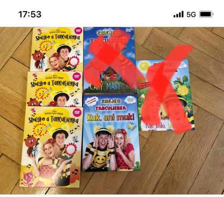 Dvd smejko a tanculienka -  4 ks, 