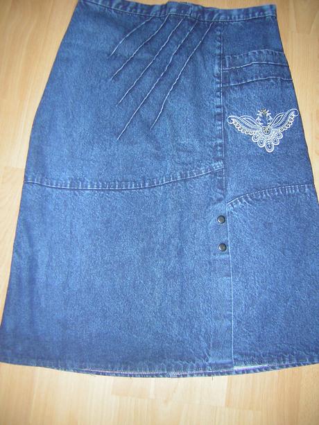 Riflová sukňa, xxl