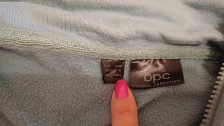 Materská mikinová bunda / bunda na nosenie detí, bonprix,40