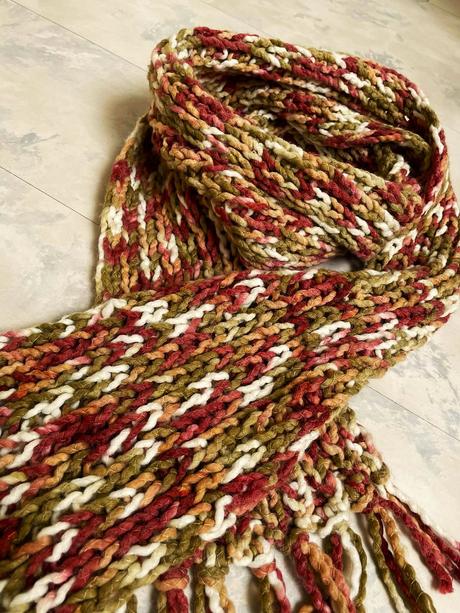 Hrubý melírovaný šál, l