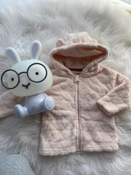 Flisová bunda so srdiečkami, lupilu,62