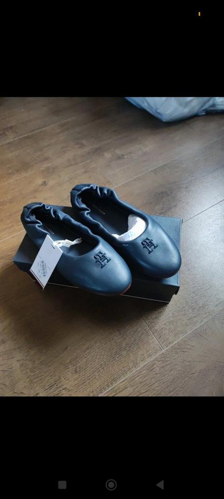 Dámske kožené balerínky, tommy hilfiger,38