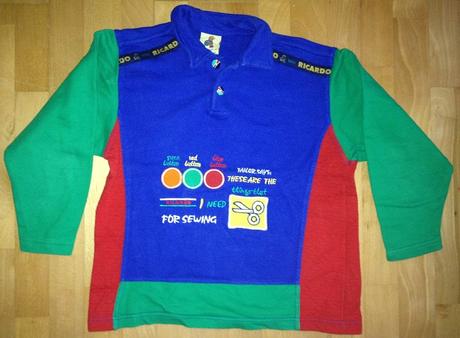 Bavlnená mikina na 2 gombíky, 128