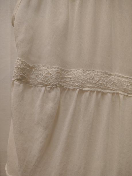 Dámsky krémový top s čipkou, topshop, xs, topshop,xs