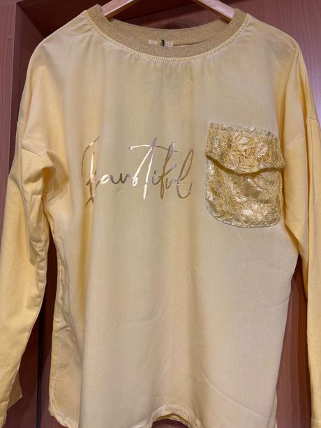 Tričko z dvoch látok m/l, m