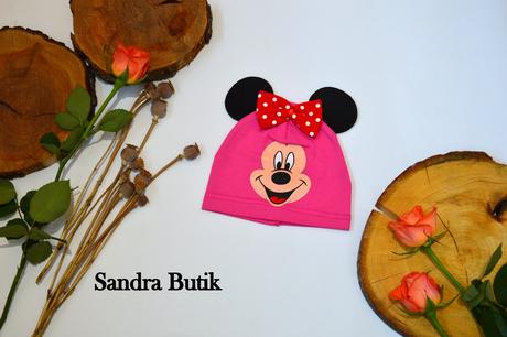 Čiapočka minnie s uškami a mašľou obvod 42-52 cm, 68 - 134