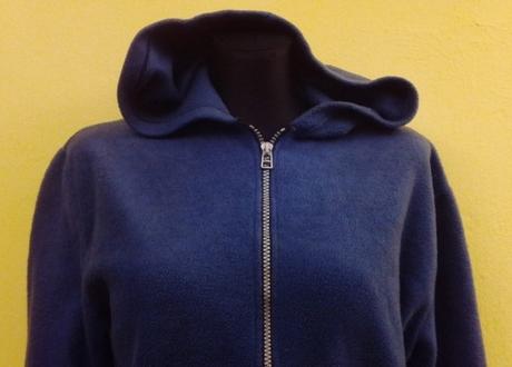 Dámska fleesová mikina s kapucňou, s