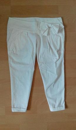 Biele 3/4 nohavice, s