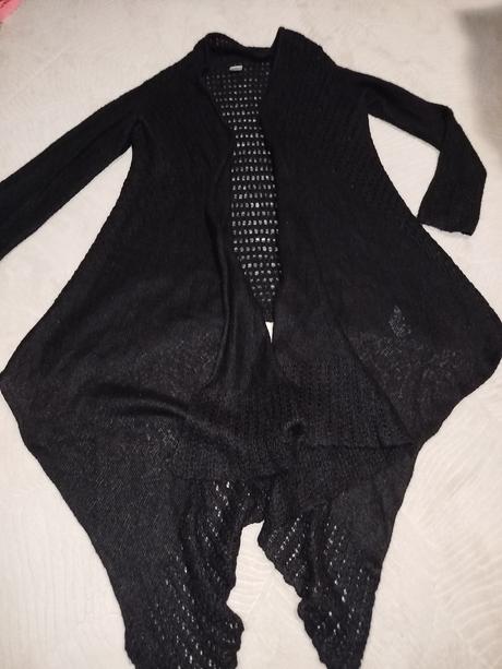 Čierny asymetrický kardigan new look, new look,s