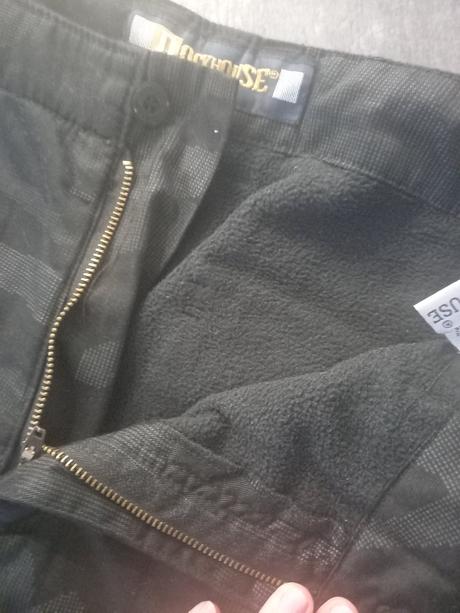 Panske maskacove zateplene nohavice, l