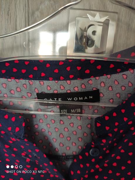 Modra košeľa so srdiečkami, gate,m