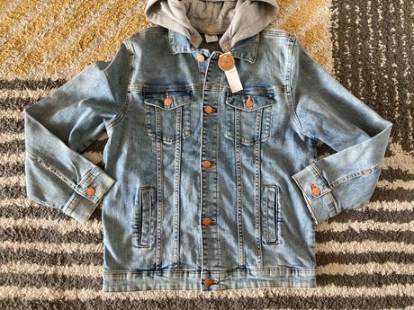 Rifľová bunda s kapucou, lindex,146