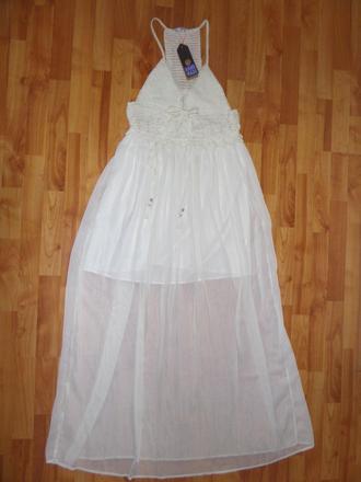 Šaty s háčkovaným predným dielom, tally weijl,42 / xl