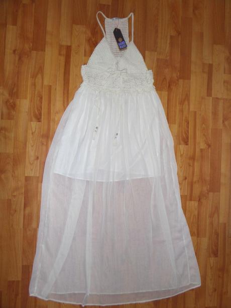 Šaty s háčkovaným predným dielom, tally weijl,42 / xl