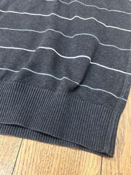 Čierny pánsky sveter páskovaný - gate, gate,xl