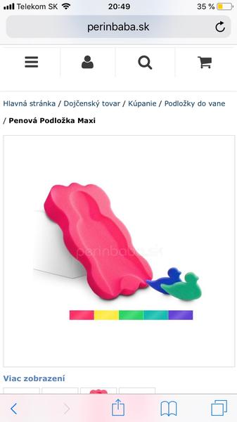 Podložka na kúpanie do vane