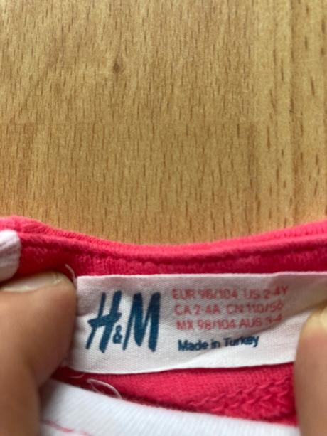 Pekné tunikové šaty zn.ham, h&m,104