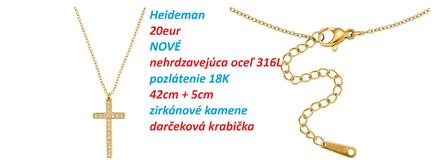 Náhrdelník/retiazka s krížikom na krk 1,