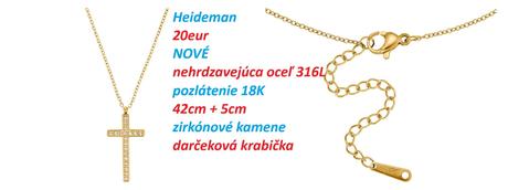 Náhrdelník/retiazka s krížikom na krk 1, 
