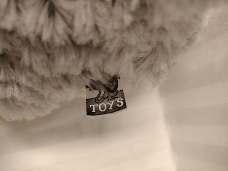 Plyšová sivá ovečka s kvietkom, flos toys, 26 cm, 