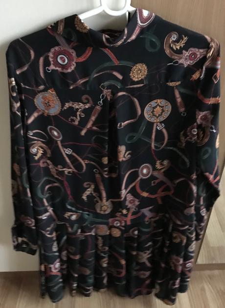 Šaty/tunika, vzorované, zara,xs