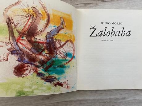 Krásna stará retro kniha žalobaba rudo moric,