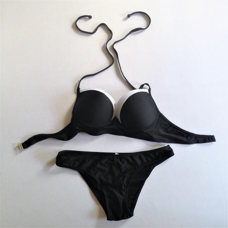 Luxusne cierne push up plavky vel.s/m a m/l, l / m / s