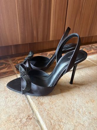 Sandále na opätku - 35, zara,35