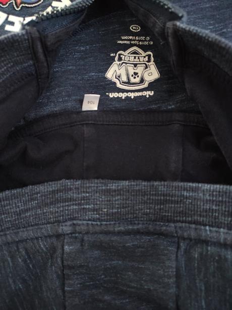 Predám chlap. teplákovú súpravu paw patrol veľ.104, nickelodeon,104