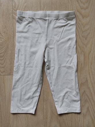 Biele a modré 3/4 legíny z organickej bavlny, tchibo,140