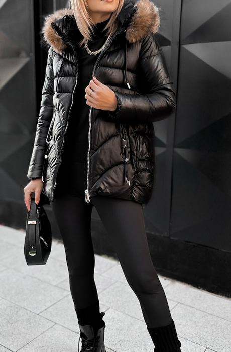 Nová krásna čierna bunda s visačkami veľ. xxl/44, 44