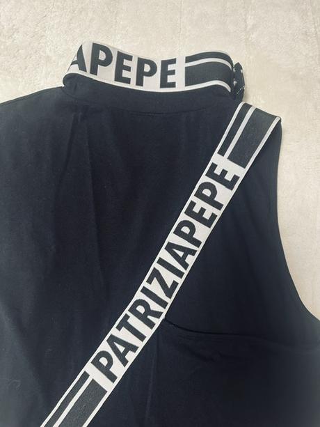 Dlhé čierne asymetrické letné šaty patrizia pepe, m