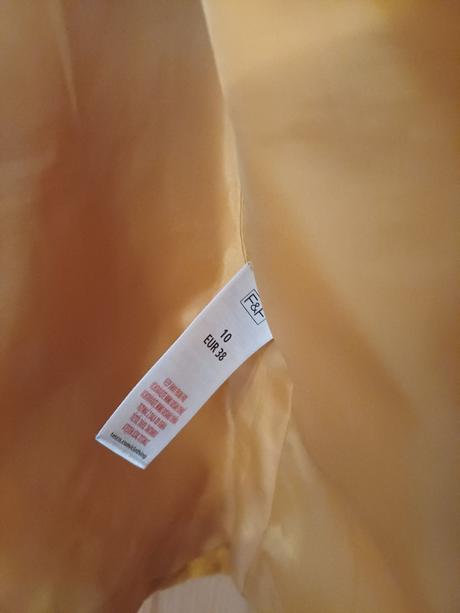 Horčicový zimný kabát, f&f,m