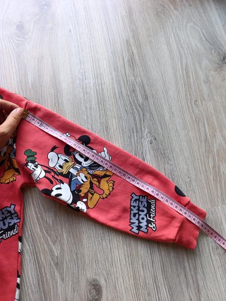 Uni oranžová mikina mickey, h&m,122