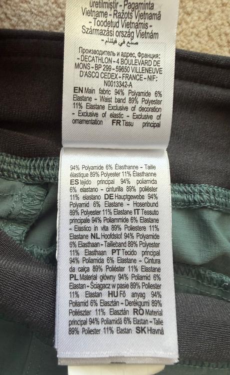 Turistické kraťase, decathlon,122