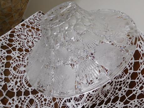 Veľká krištáľová misa bohémia-priemer-31 cm,, 