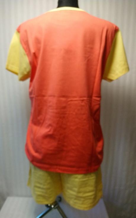 Dvojdielne pyžamo červeno žlté, iris flower, xxl, xxl