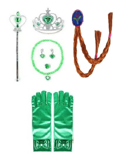 Kostým anna ľadové kráľovstvo frozen aj doplnky,