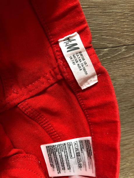 Elastické nohavice, h&m,128