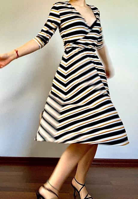 Pruhované letné šaty, reserved,s