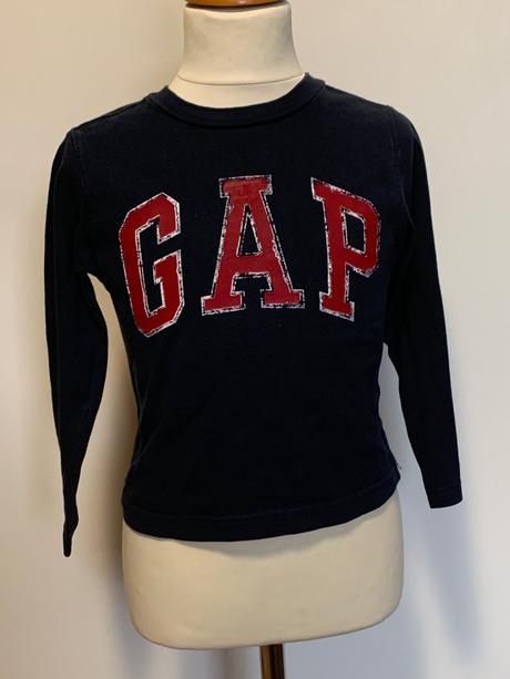 Gap tmavomodré tričko s nápisom, gap,104