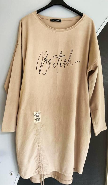 Dámske oversize mikinové šaty, xxl