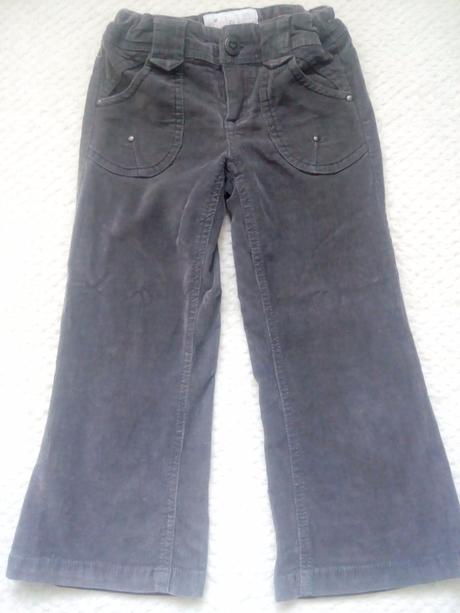 Elastické menčestrové nohavice, reserved,98