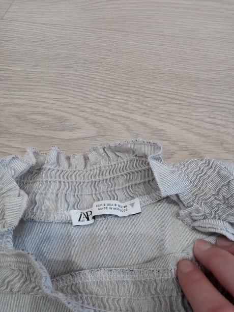 Šaty jemný šedý pružok, zara,s