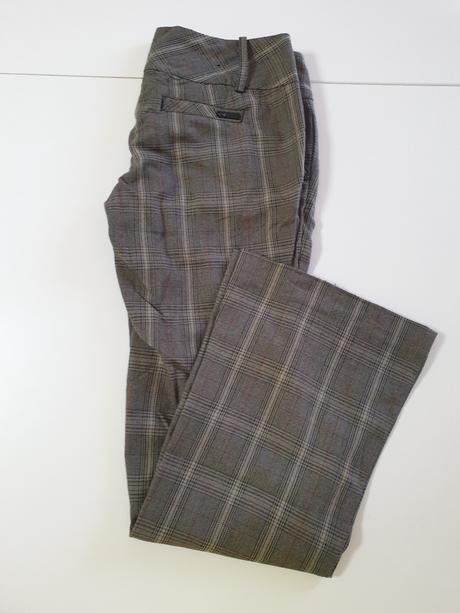 Kockované elegantné nohavice, 34