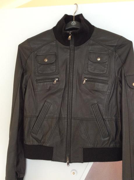 Kožená bunda z teľacej kože, l